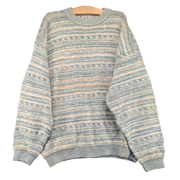 Basix Fenn Wright & Manson Men's Tunic Knit Sweater Multi XL Striped Pullover